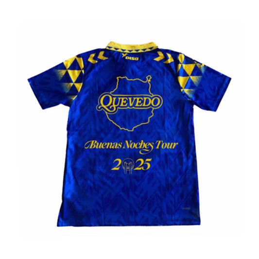 Camiseta UD Las Palmas x Quevedo Azul Buenas Noches Tour