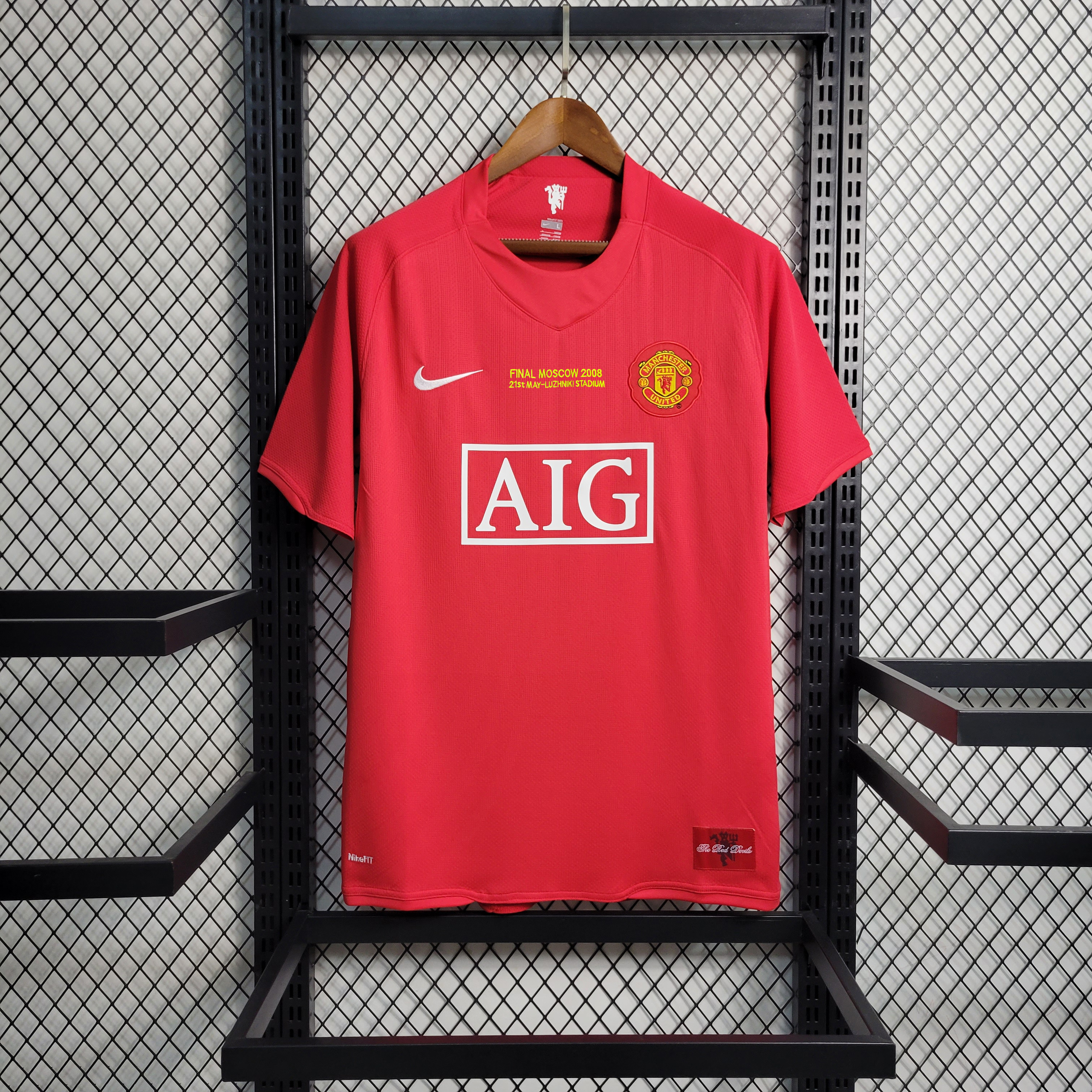 Camiseta Manchester United FC 2008 Primera Equipación